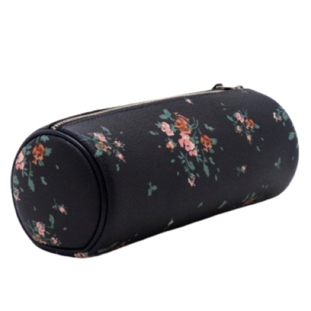 NWOT Coach Navy Floral Makeup Bag - Picture 3 of 9